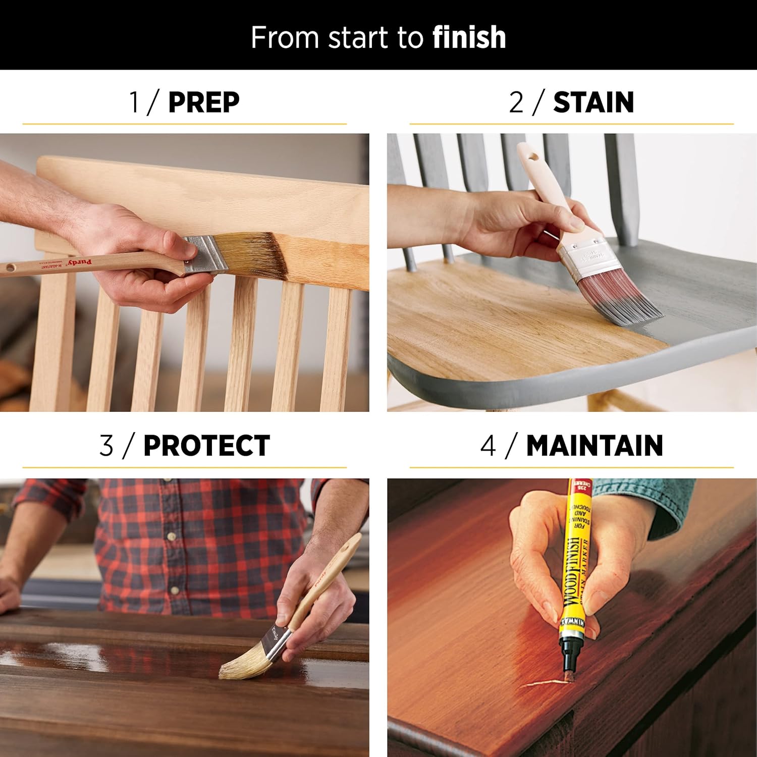 Minwax 40917 Clear Wipe-On Poly Water-Based Polyurethane, Satin M642916