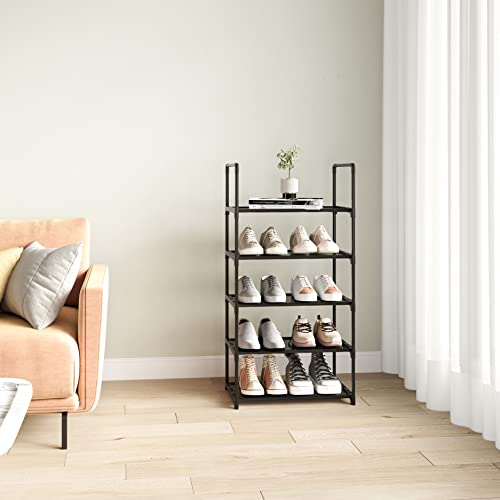 10-Tier Large Shoe Rack Storage Organizer for Entryway, Hallway and Closet (White) S7841