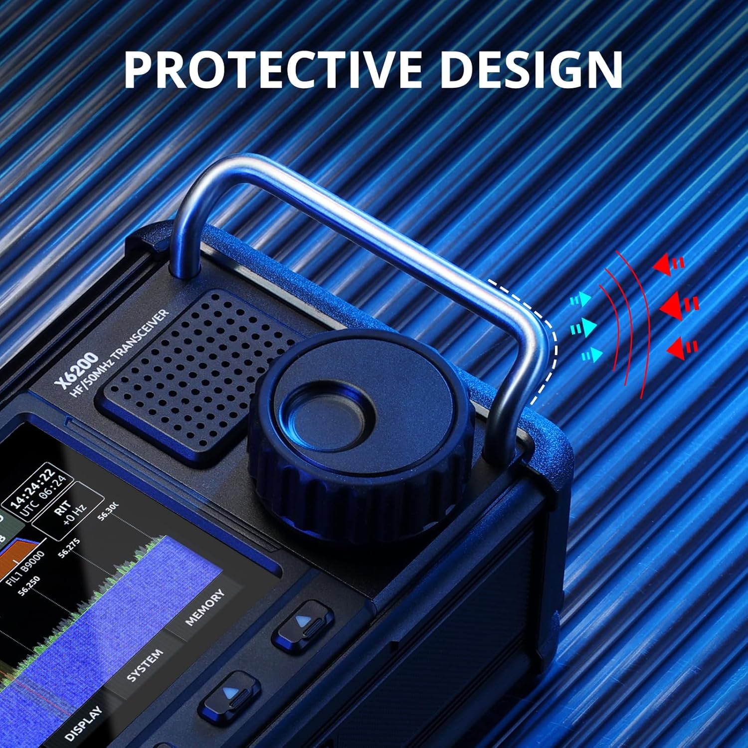 Xiegu X6200 HF Radio Transceiver, Portable with RF Direct Sampling, 3200mAh Battery J20506