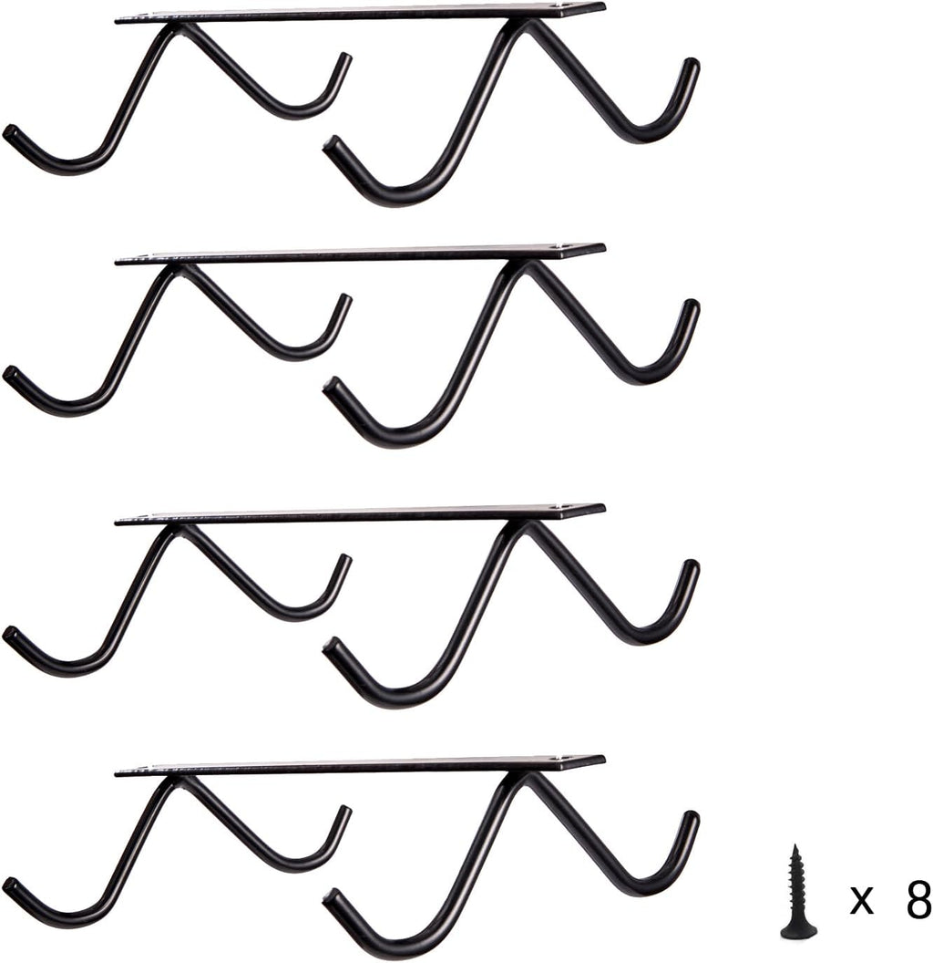 4 Packs Mug Holder Under Cabinet, 16 Hooks for Coffee Cups C963644