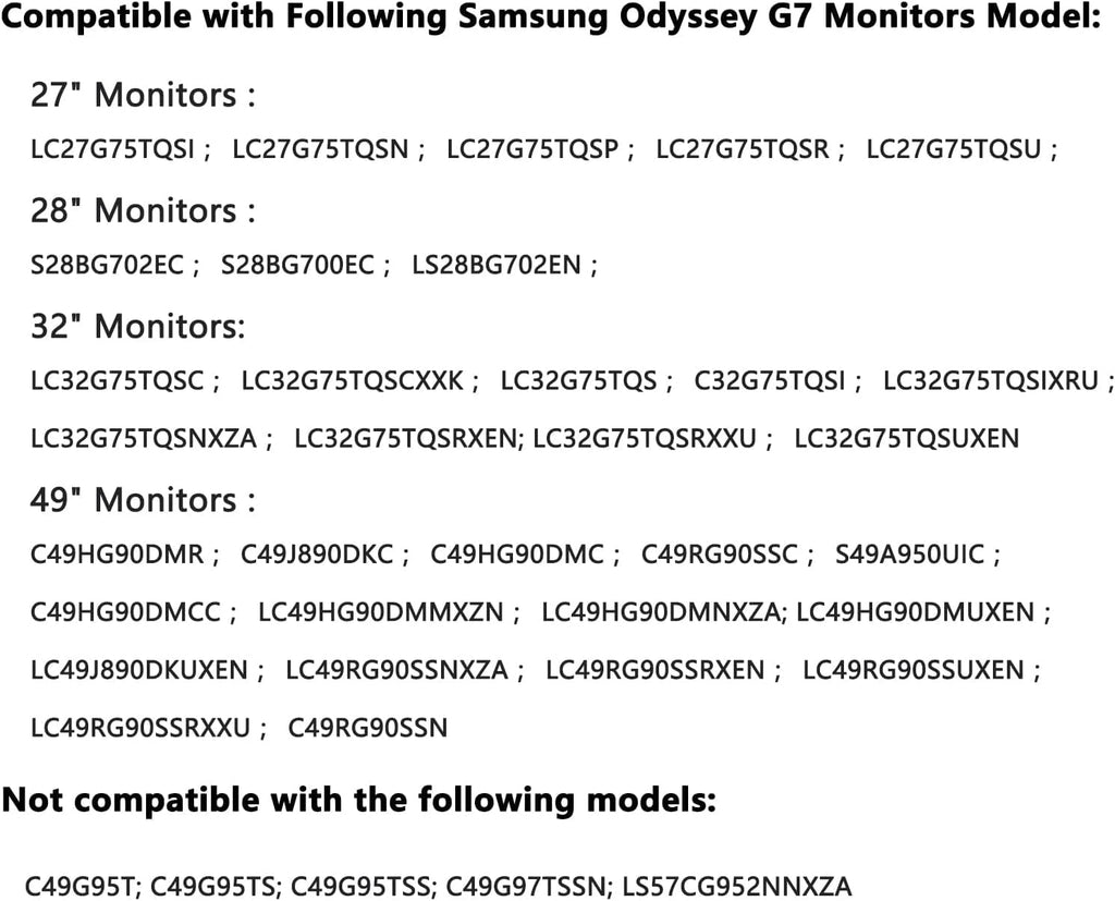 Samsung Odyssey G6 G7 Wall Mount Adapter Bracket BN96-42913A BN61-14898A W627