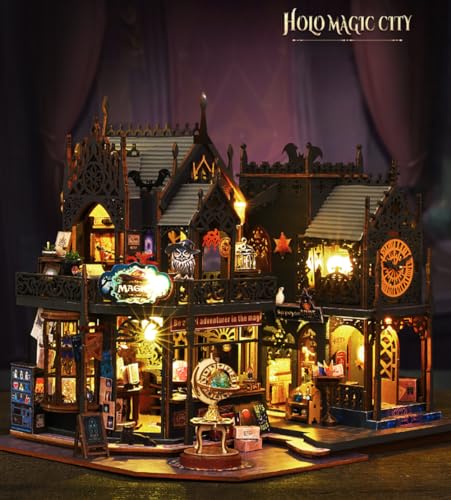 DIY Miniature Dollhouse Kit Magic Castle 3D Wooden Puzzle Model X760080