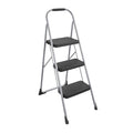 Cosco 11408PBL1E Three Big Folding Step Stool with Rubber Hand Grip, Platinum and OXO Good Grips Large Salad Spinner