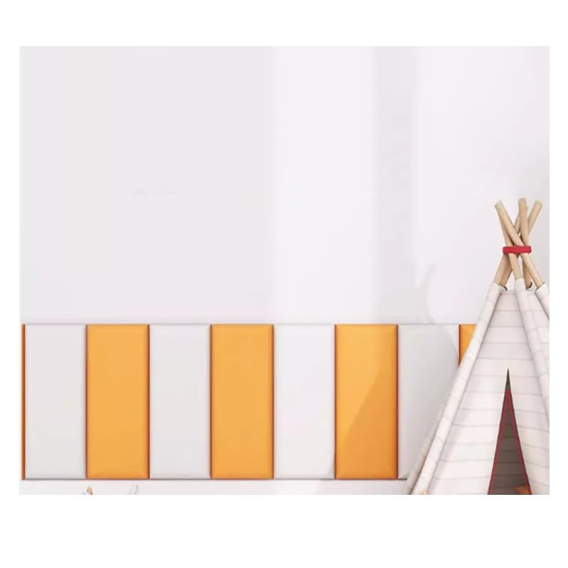 Headboard, 3D Anti-Collision Wall Mounted Bed Wall Padding, Living Room Upholstered Wall Panel, Playroom Decorative Protection Panel for Bedroom Living Room