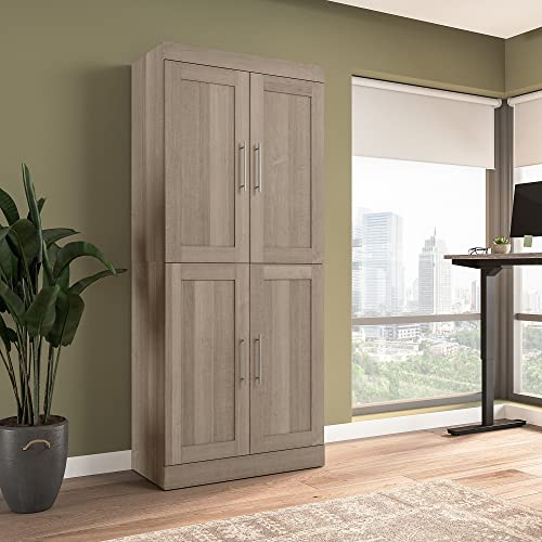 Bestar Pur Wardrobe Organizer Storage Cabinet, 36W, Ash Gray M441961