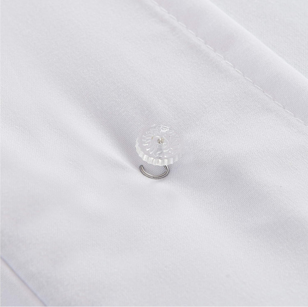 FRESH IDEAS Dust Ruffle Spiral Push Pins, Set of 12, White I2075