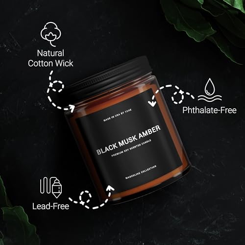 Timber Scented Soy Wax Candle for Men - 9oz M8505