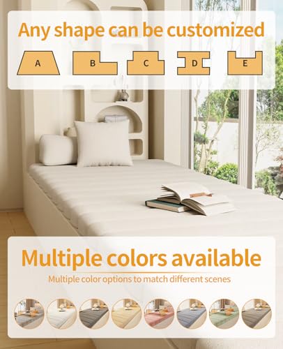 Bay Window Seat Cushions Indoor Waterproof Anti-Cat Scratch Thickened Foam N739
