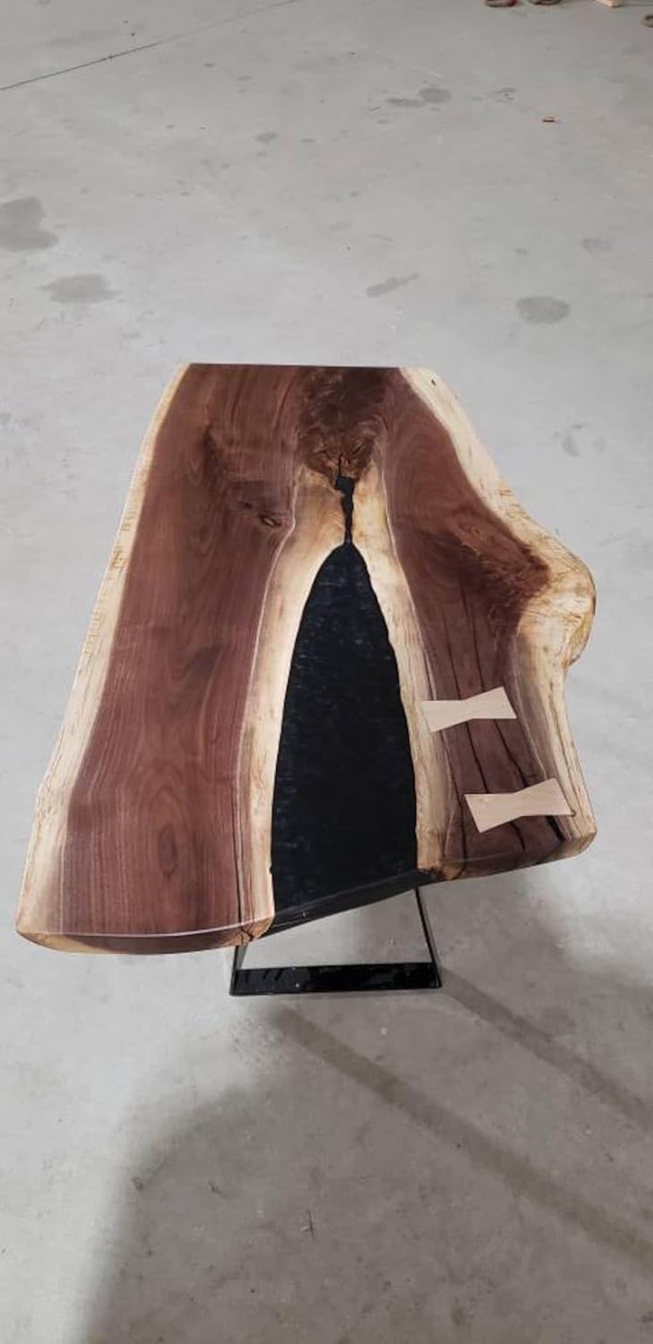 Walnut Epoxy Coffee Table with Tree Fork Design M819