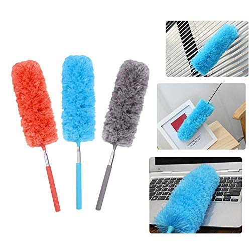 Telescopic Microfiber Duster for Cleaning, Grey Z869320