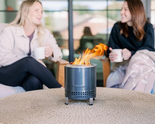 Solo Stove Mesa XL 7 Inch Tabletop Fire Pit with Stand, Stainless Steel, Bronze E30279
