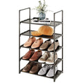 10-Tier Large Shoe Rack,20-25 Pairs Sturdy Shoe Shelf Storage Organizer,Tall Shoe Stand for Entryway, Hallway and Closet(White)