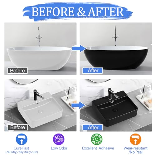 Tub and Tile Refinishing Kit, Odorless Water Based M9252