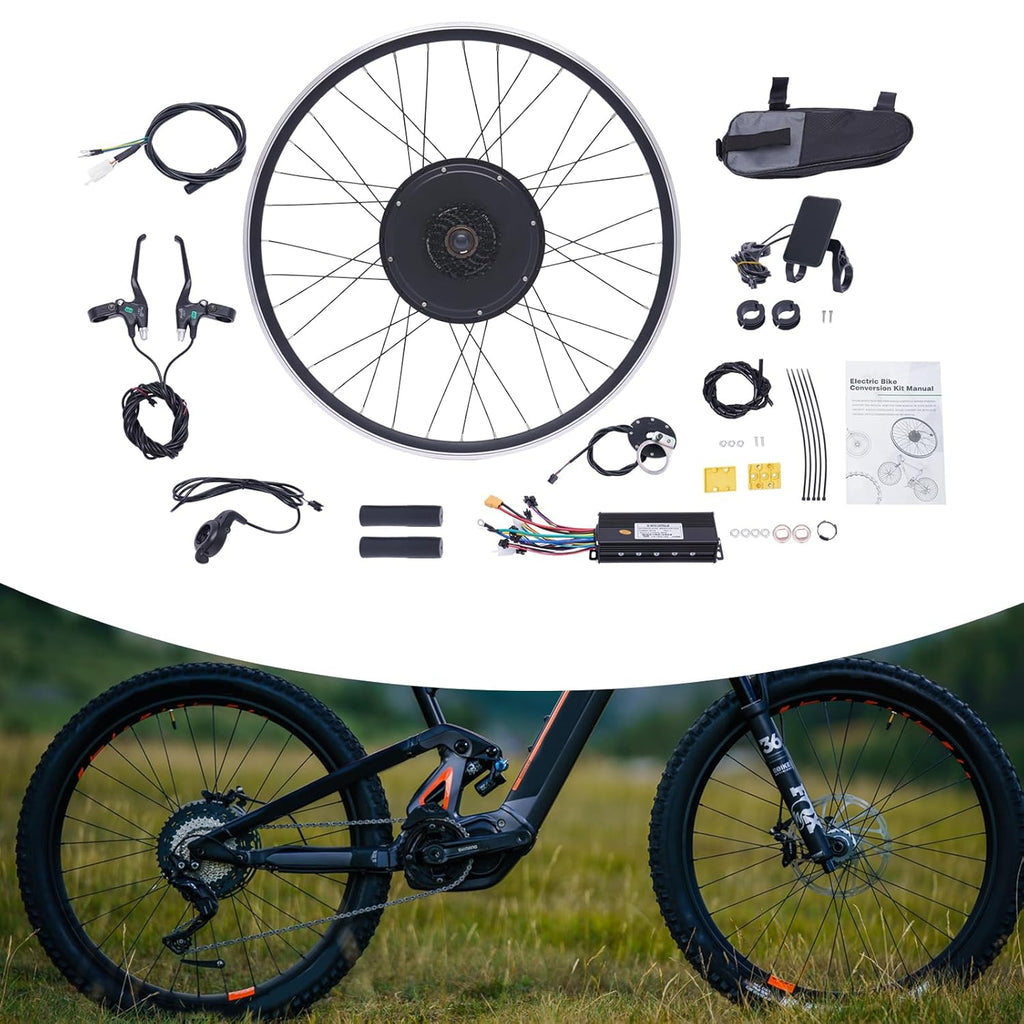 48V 1000W Electric Bike Conversion Kit,Rear Wheel Electric Bicycle Motor Kit,LCD E-Bike Hub Motor Conversion Kit for 700C 28"/29'' Rear Wheel Cycling