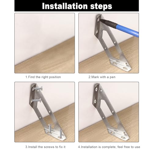 12PCS Stainless Steel Furniture Corner Connector with 72 Screws D825