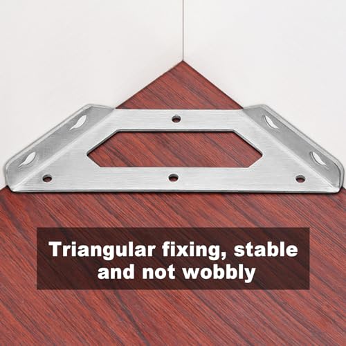 12PCS Stainless Steel Furniture Corner Connector with 72 Screws D825