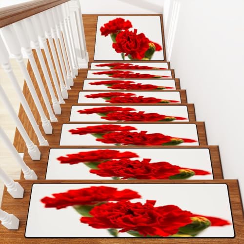 Stair Treads Carpet with Landing Non-Slip Wooden Steps Stair Runner Rug R5700