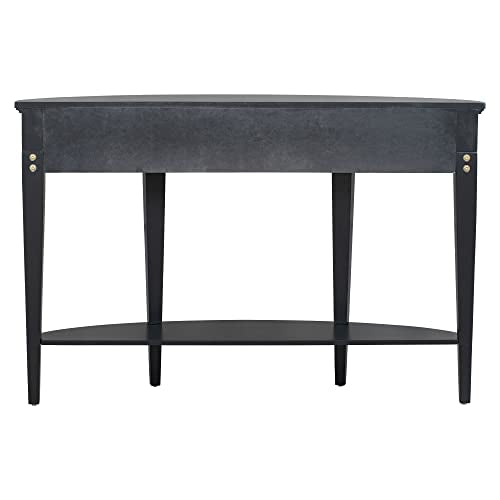 Half Moon Entryway Table with 3 Drawers and Shelf G867511