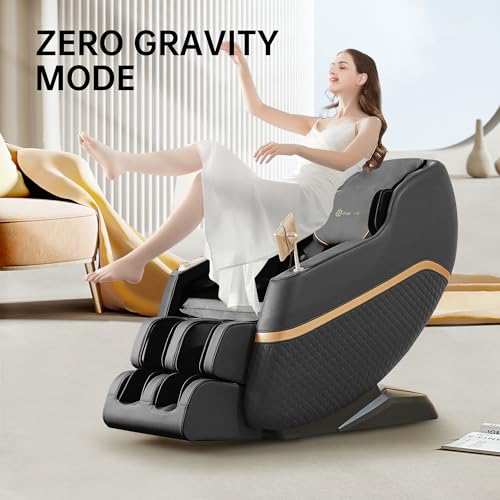 Real Relax Massage Chair F7 Black Shiatsu Recliner with Heat Z387739
