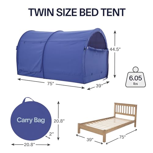 Bed Tent Pop Up Twin Size for Kids and Adult J1465