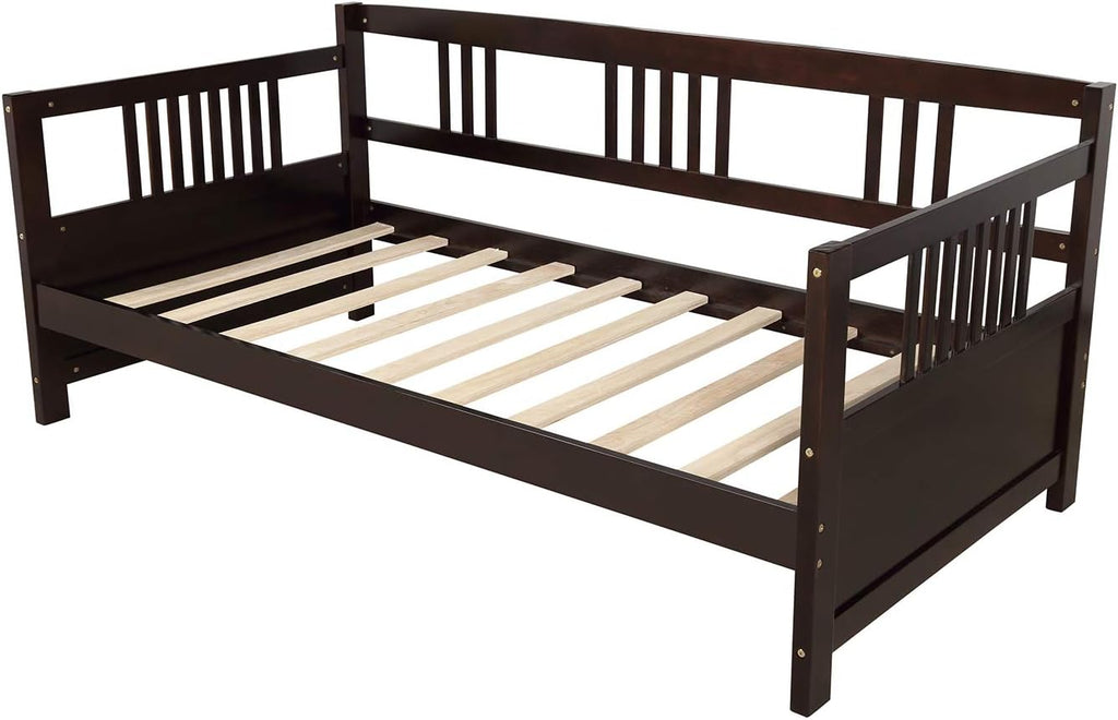 Modern Solid Wood Daybed Twin Size Espresso S26353