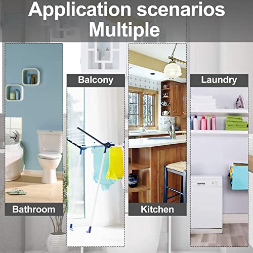 Narrow Tall Floor Cabinet for Bathroom, 4 Clear Drawers with Casters L2591