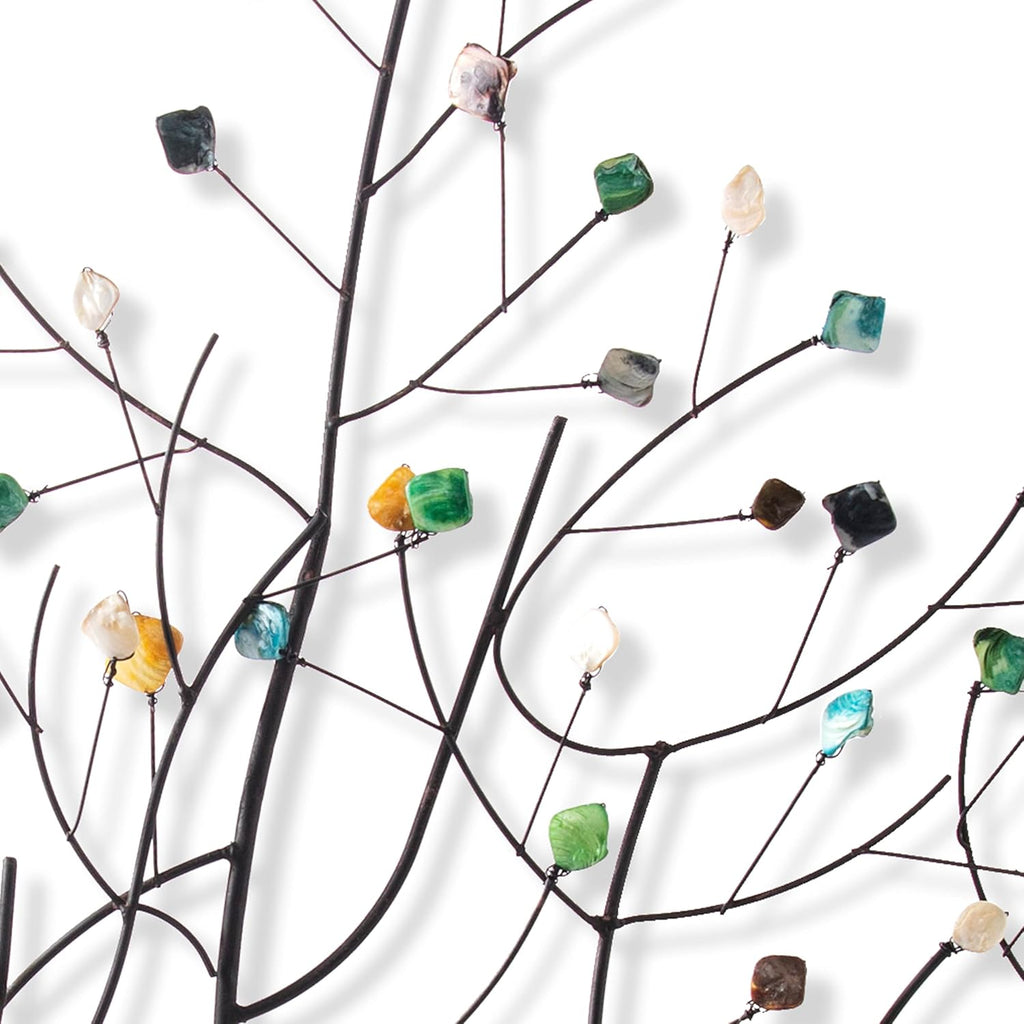 Gemstone Forest Wall Sculpture, 32.5" H x 32" W, Bronze X868