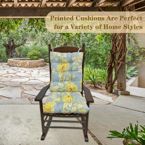 SEAHOME Tufted Rocking Chair Cushion Set with Ties M9792