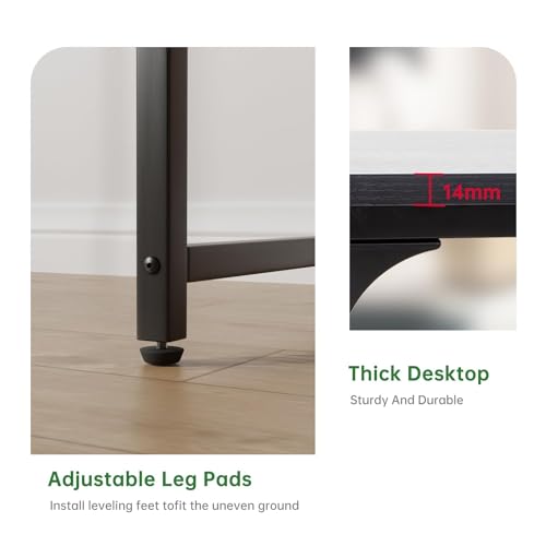 32 Inch Computer Desk with Metal Frame for Home Office Q5122