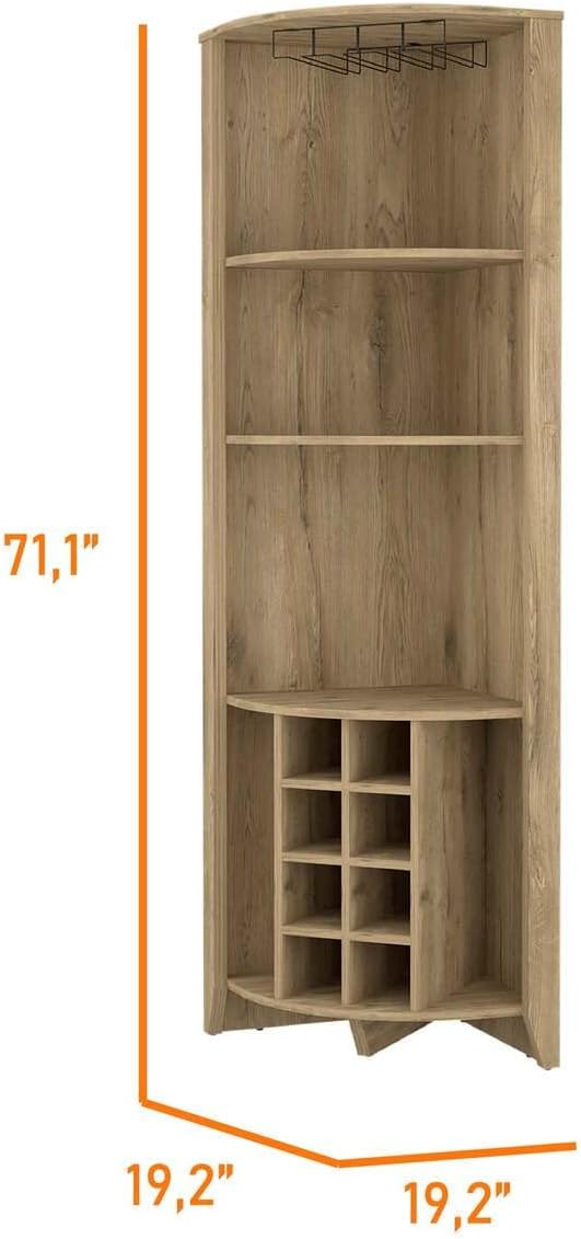 Boahaus Stanley Bar Cabinet Macadamia K4013