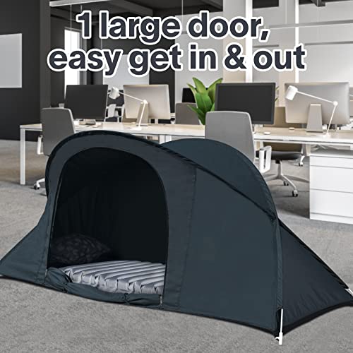 EighteenTek Bed Canopy Privacy Tent for Office Sleeping, Portable Pop Up, Grey I663765