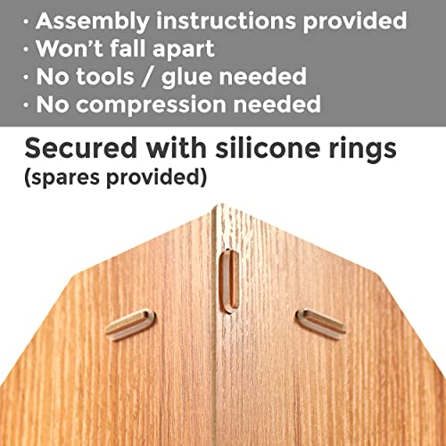 4-Tier Wooden Display Riser for Retail Countertop F3930