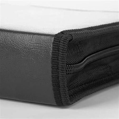 CD Case DVD Storage Holder PU Leather Organizer Black 40 Capacity C126283