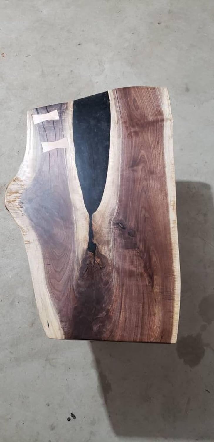 Walnut Epoxy Coffee Table with Tree Fork Design M819