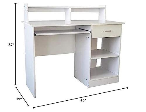 Black Wood Frame Home Office Computer Desk R826