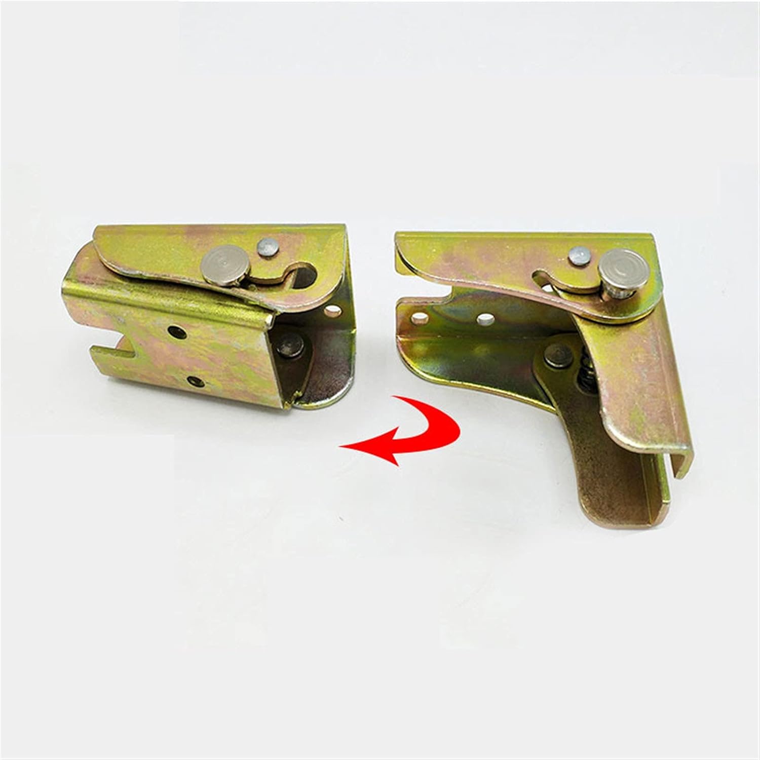 2PCS Iron Table Leg Hinge Folding Bracket Furniture Hardware G833