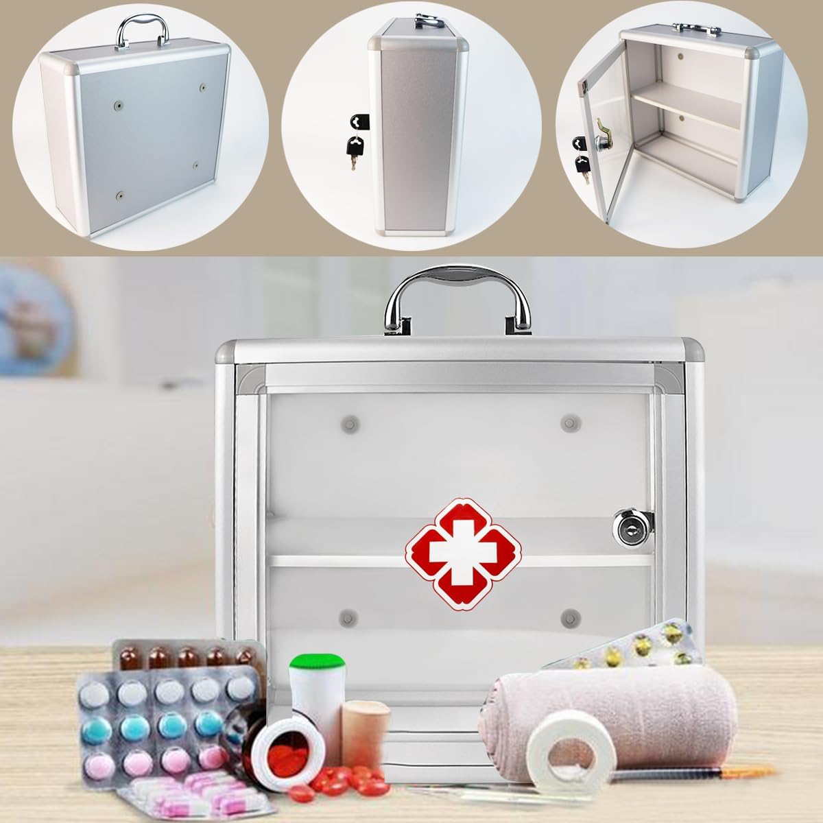 Lockable Storage Containers for Home, Hotel, and Office Use O306