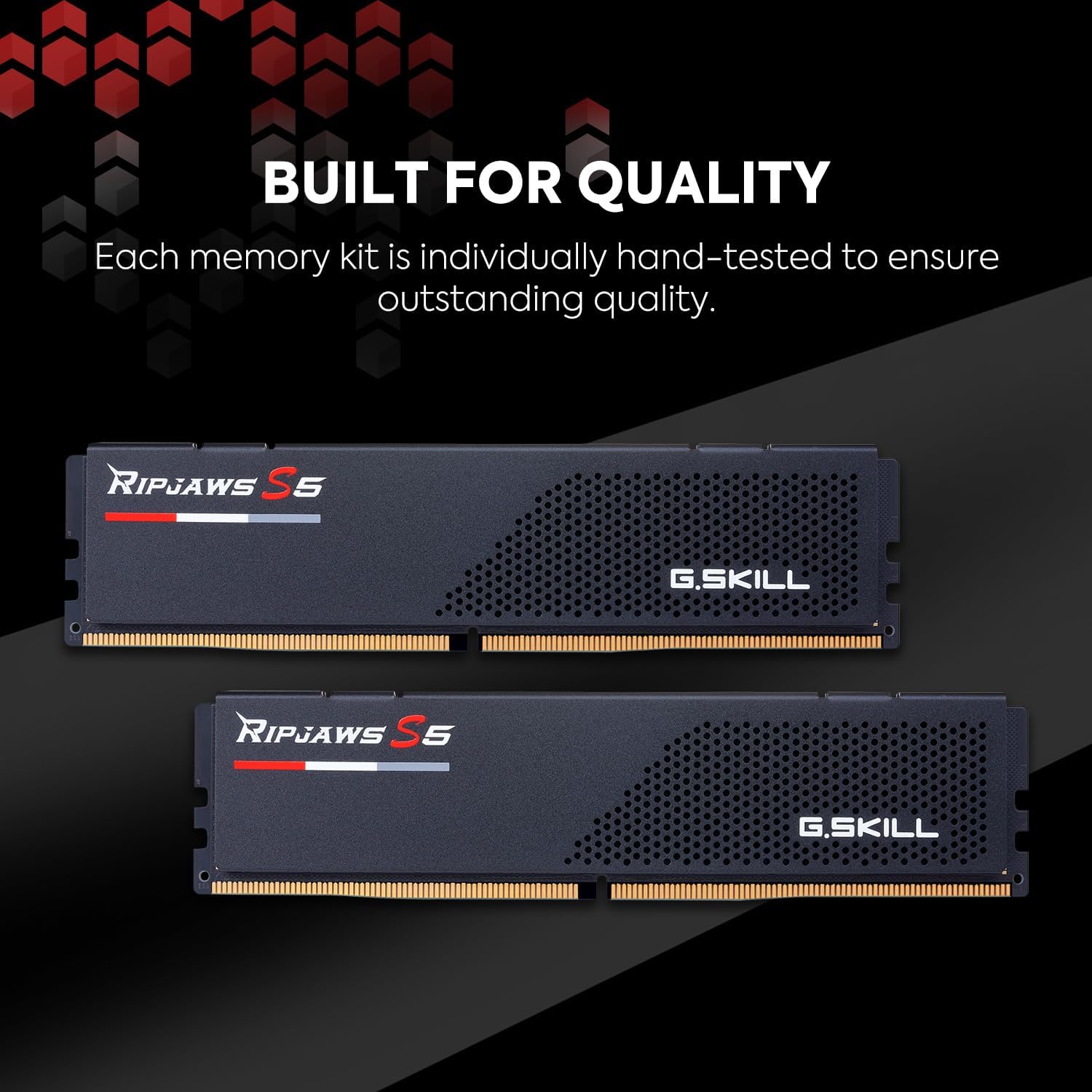 G.SKILL Ripjaws S5 DDR5 RAM 32GB (2x16GB) 6000MT/s CL36 Desktop Memory UDIMM - Matte Black I574926