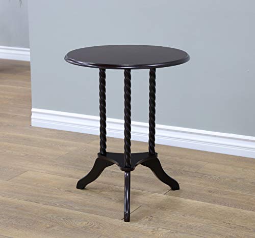 Frenchi Home Furnishing Round Pedestal End Table R53418