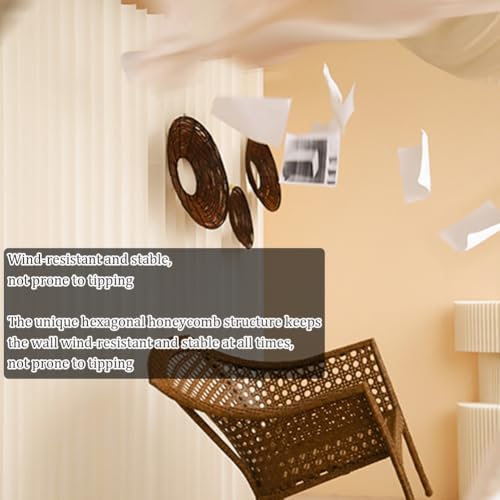 Paper Privacy Partition Folding Room Divider Beige J800