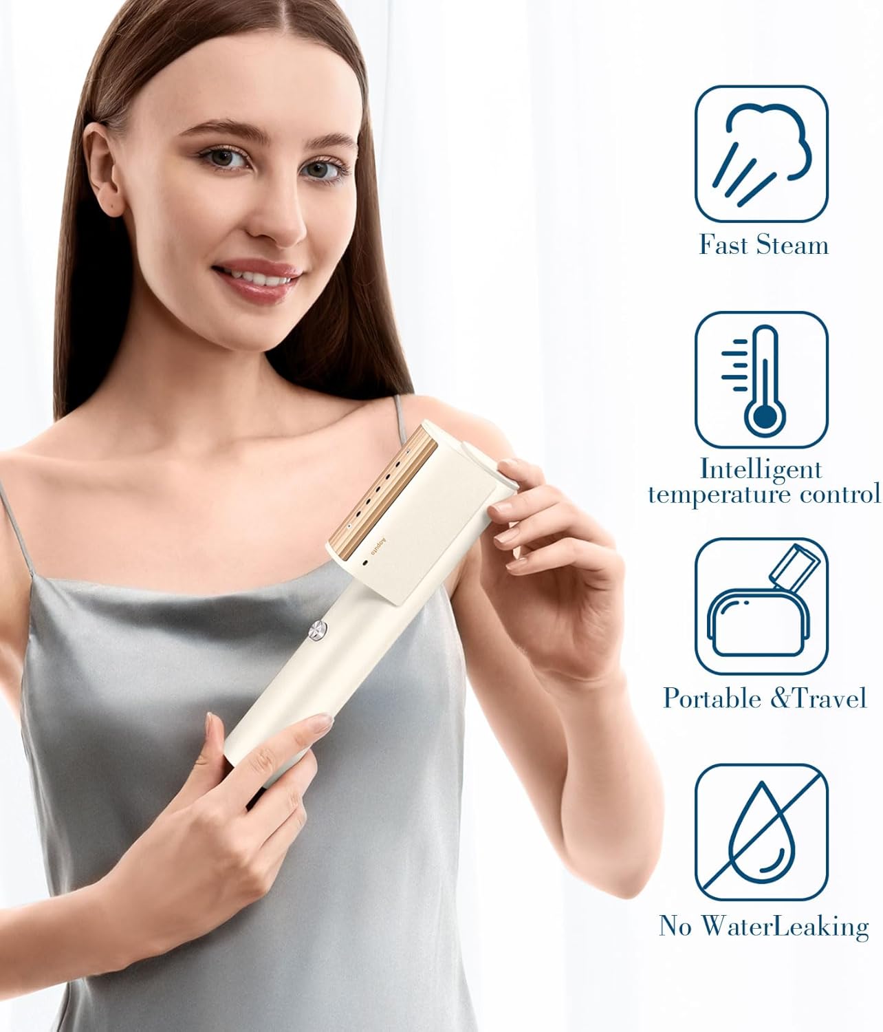 Portable Handheld Travel Steamer for Clothes, 15s Heat Up, Wrinkle Remover Q832