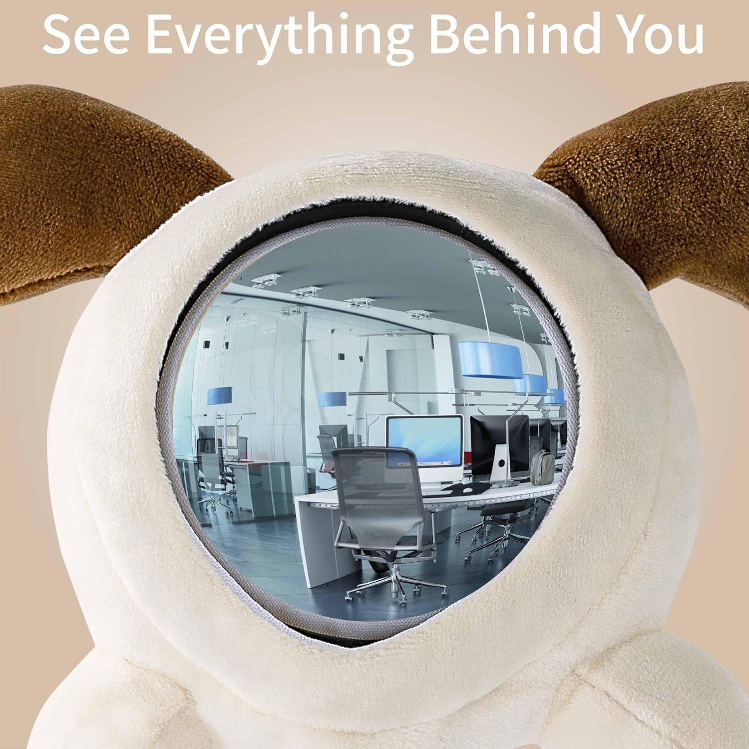 Clip On Mirror for Desk, Office Security Mirror to See Behind You P991557