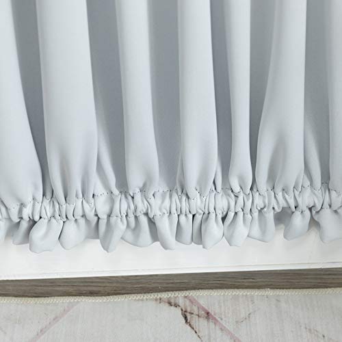 Patio Sliding Door Curtains for French Door, Blackout Drapes, 54W x 72L, Deep Red O100