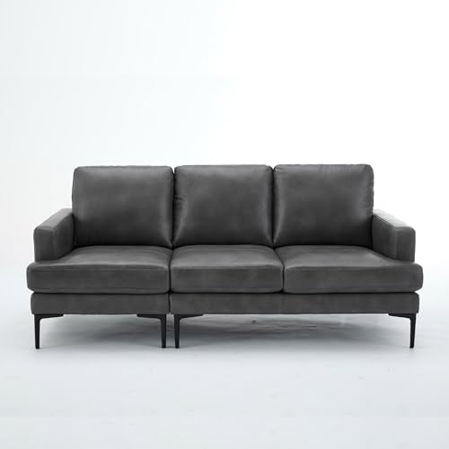 120" Modern Sectional 3 Seater Sofa with Storage, Beige Y611