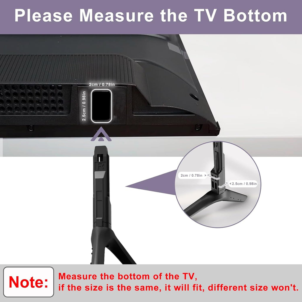 TV Legs Replacement Stand for Samsung TV with Remote Holder S209