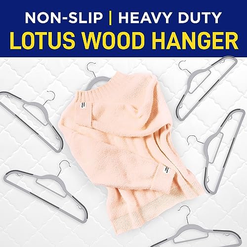80-Piece Clothes Hanger Set with 360° Swivel Hook, Black H30763