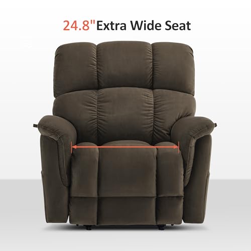 MCombo Dual Motor Power Lift Recliner Chair with Massage and Heating, Beige F8967