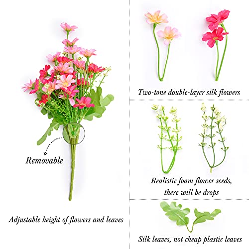 Purple Daisy Artificial Flowers for Outdoors UV Resistant R3711