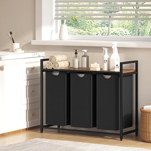 Laundry Sorter Cart with Wheels, 3 Removable Bags T56070