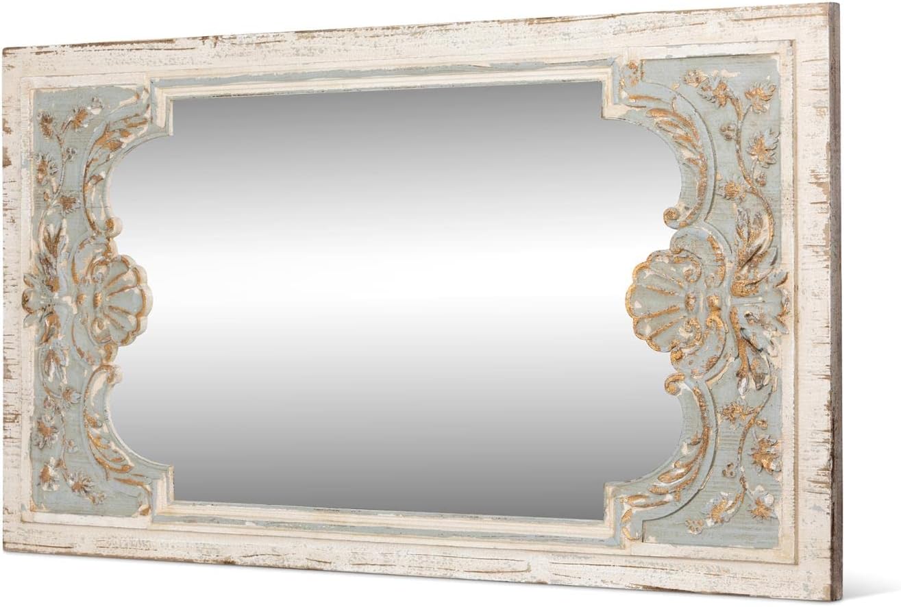 Park Hill Collection Country French Coquille Carved Wood Mirror O369628